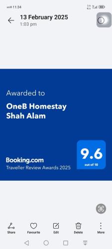 Shah Alam House | OneB Homestay Shah Alam, 9 pax, I-city near, Wifi