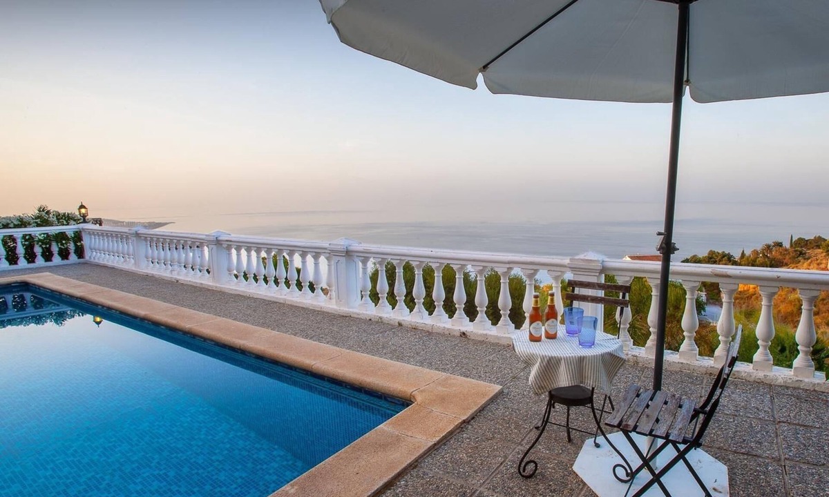 Salobrena Villa | Villa Maria Jesus with Sea and Mountain View, Pool, Garden & Wi-Fi