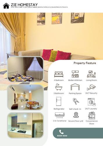 Putrajaya Apartment | ZieHomestay at PICC BoraOmbak Marina Equestrian Putrajaya
