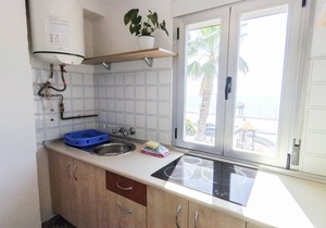 Apartment Terral - Front line beach with terrace ideal for couples