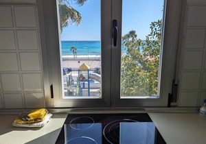 Apartment Terral - Front line beach with terrace ideal for couples