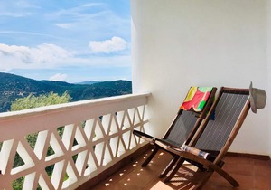 Two bedroom apartment with terrace and fireplace (3 guests)