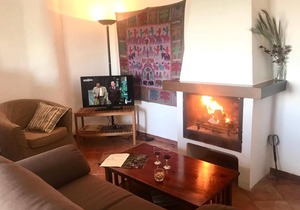 Two bedroom apartment with terrace and fireplace (3 guests)