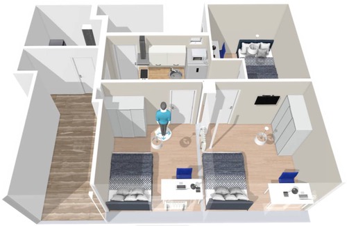 Centro - Sagrario Resort | 60 m² Private room ∙ 1 bedroom ∙ 1 guest