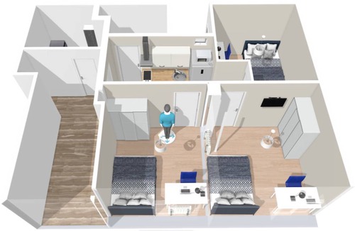 Centro - Sagrario Resort | 60 m² Private room ∙ 1 bedroom ∙ 1 guest