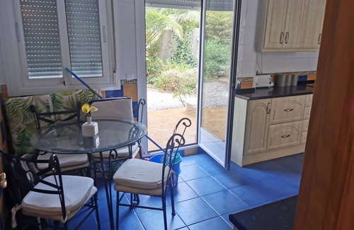 Almunecar Apartment | Beautiful holiday ground floor apt with garden, big balcony and shared pool