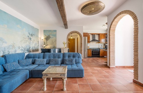 Otivar House | Home "Cortijo La Alberquilla" with Mountain View, Sea View, Pool, Wi-Fi, Terrace & Garden