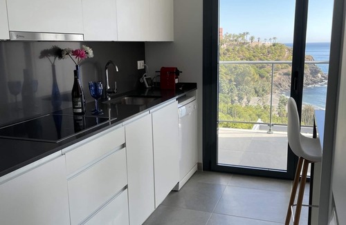 Almunecar Apartment | Superb apartment, 95m2 terrace, panoramic sea and mountain views, next to beach