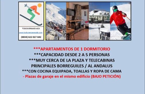Pradollano Apartment | TODOSIERRANEVADA ZONA BAJA - EDIFICIO ALHAMBRA - Junto a los Telecabinas