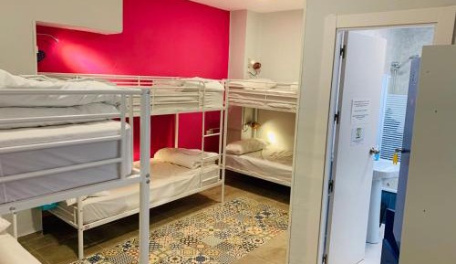 Bed in 6-Bed Female Dormitory Room with Private Bathroom